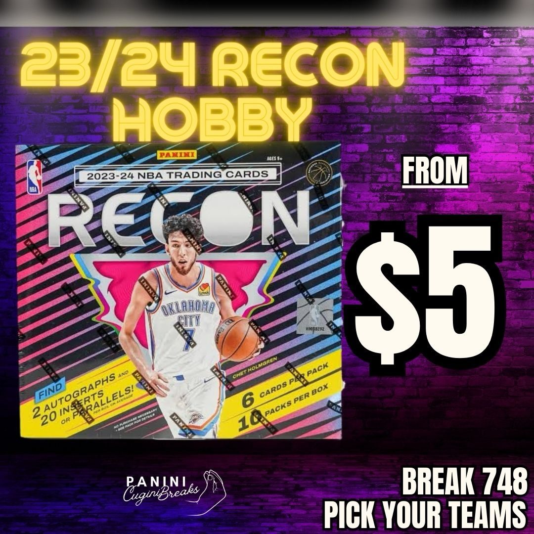 BREAK #748- NEW RELEASE!! $5 TEAMS! 23/24 RECON HOBBY!! PICK YOUR TEAM!!