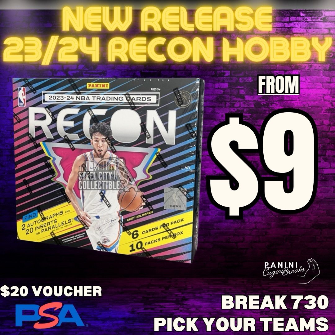 BREAK #730- $9 TEAMS!! 23/24 RECON HOBBY!! PICK YOUR TEAM!! (PRE RELEASE - OUT THURSDAY!)