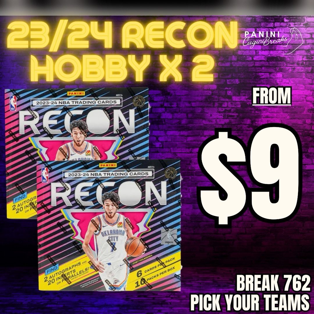 BREAK #762- $9 TEAMS!! 23/24 RECON HOBBY X 2!! PICK YOUR TEAM!!