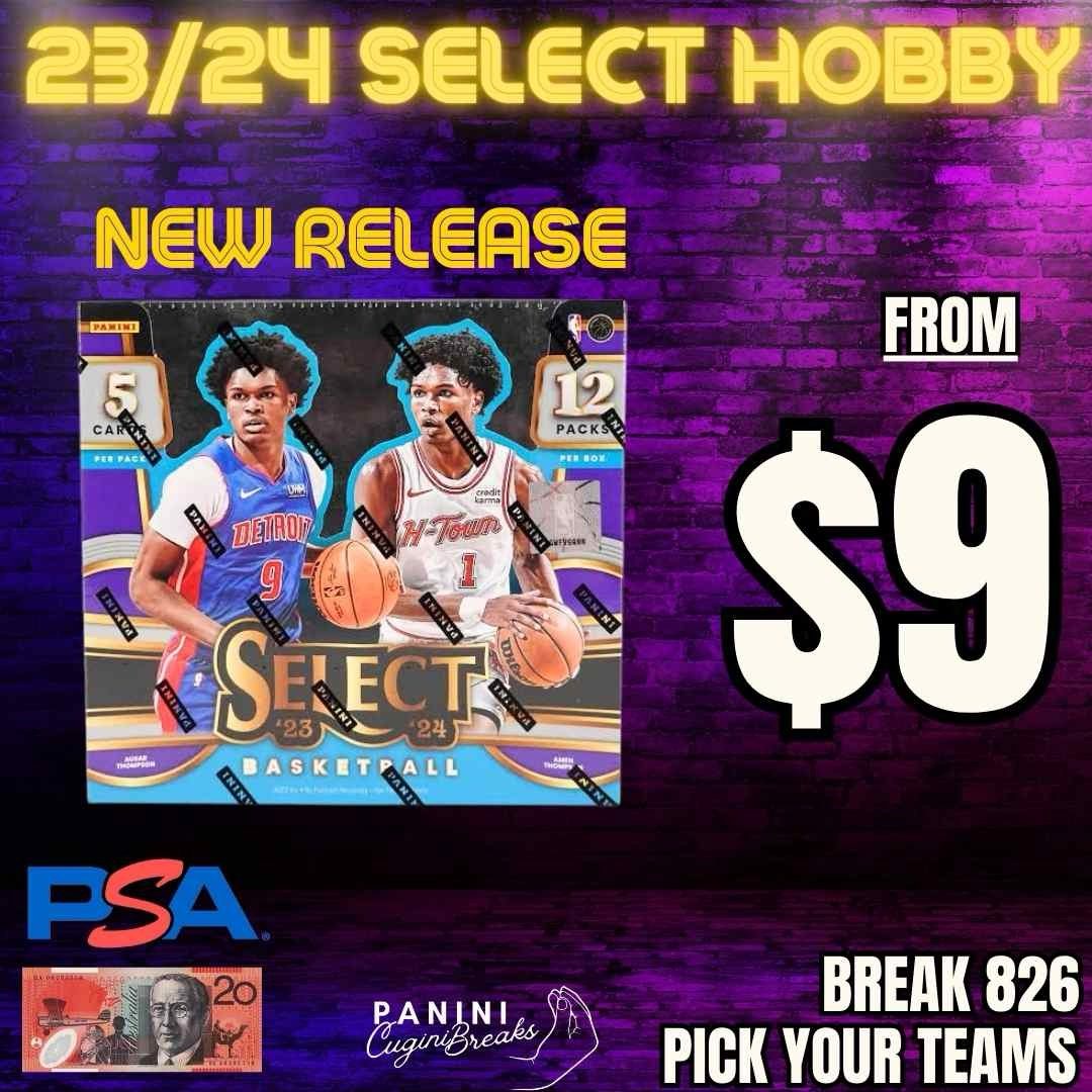 BREAK #826 - $9 TEAMS FOR 23/24 SELECT HOBBY!! PICK YOUR TEAMS!!